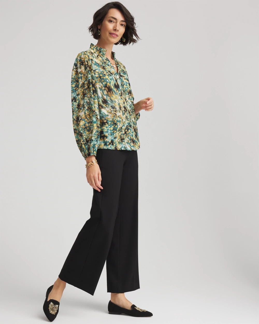 Chico's - Crinkle Relaxed-Fit Blouse