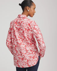Chico's - No Iron™ Long-Sleeved Folklore-Floral Shirt