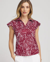 Chico's - Zenergy® UPF Printed Polo Top