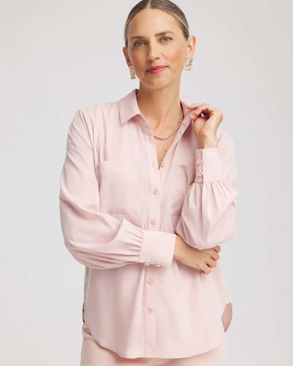 Chico's - Classic-Fit Collared Shirt