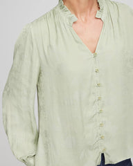 Chico's - Jacquard Georgette Peasant Blouse