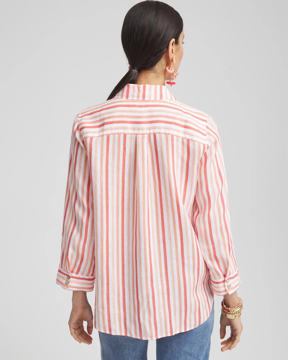 Chico's - No Iron™ Striped Linen Shirt