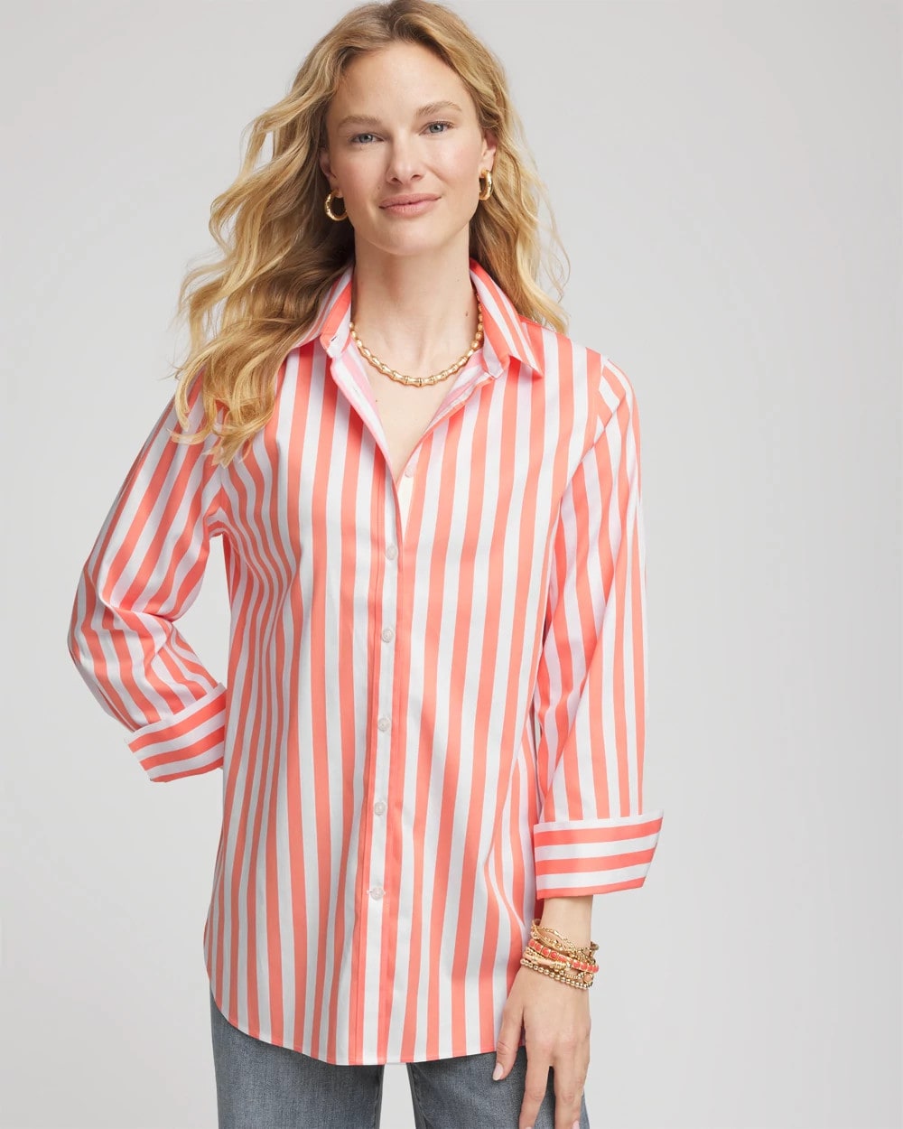 Chico's - No Iron™ Vacation Stripes Shirt