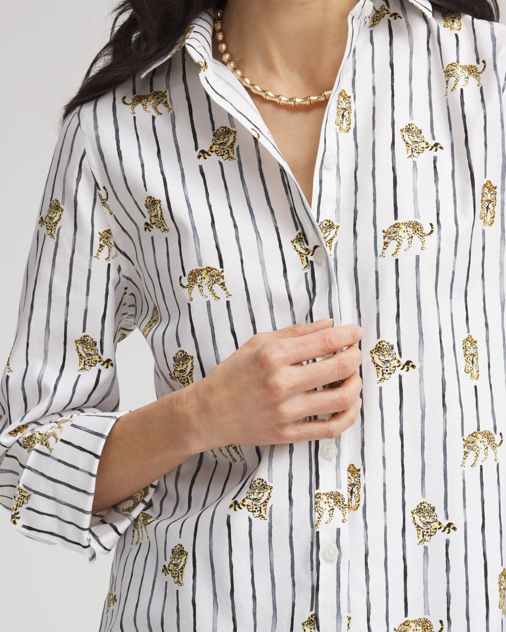 Chico's - No Iron™ Leopard Graphic Shirt