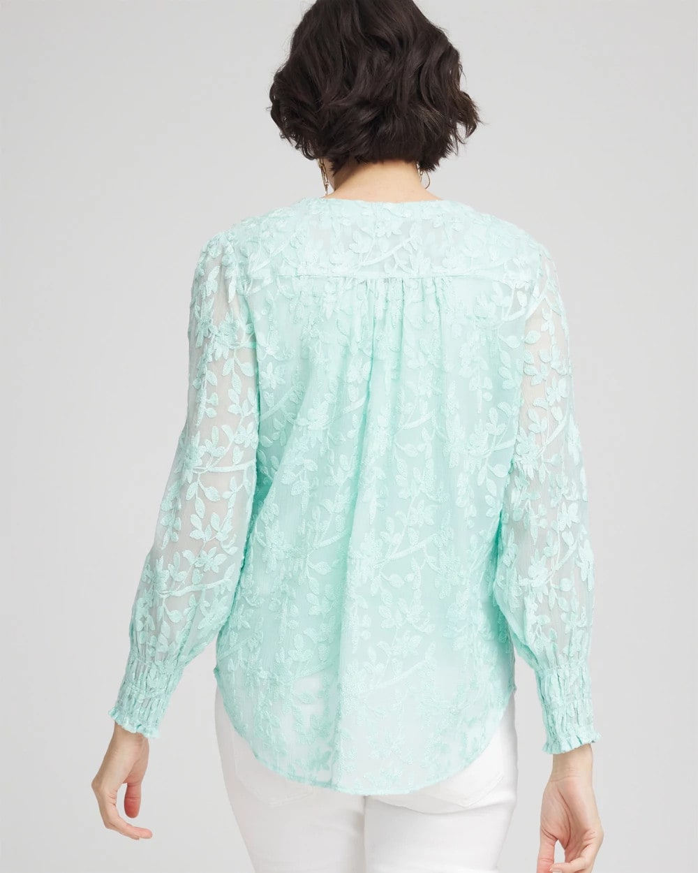 Chico's - Floral Soutache V-Neck Blouse