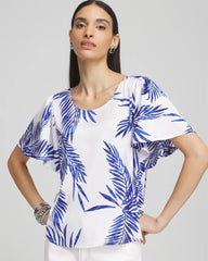 Chico's - Flutter Sleeve Satin Top