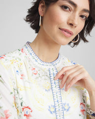 Chico's - Floral Billow-Sleeve Blouse