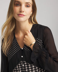 Chico's - Georgette Polka Dot Blouse