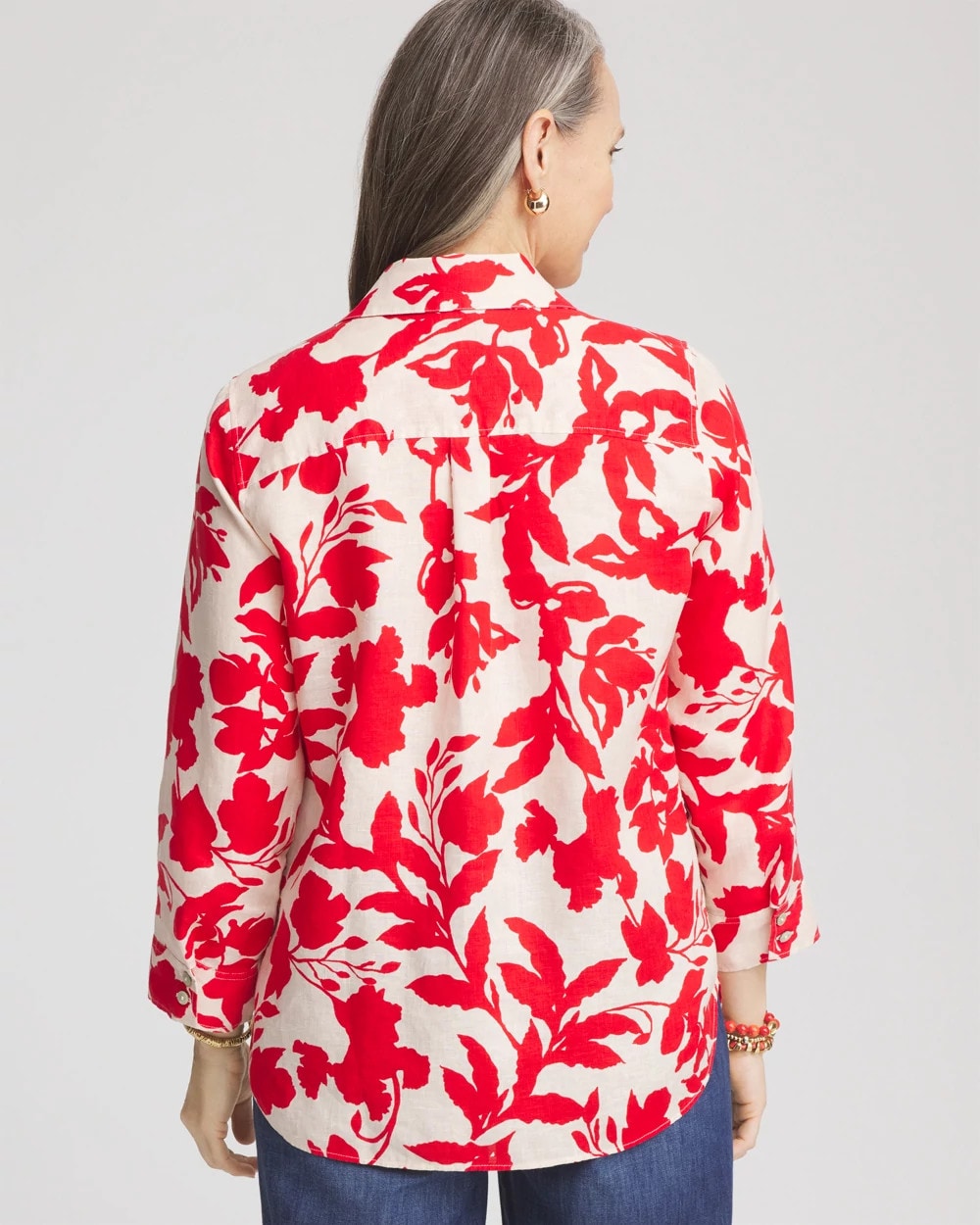 Chico's - No Iron™ Floral Linen Shirt