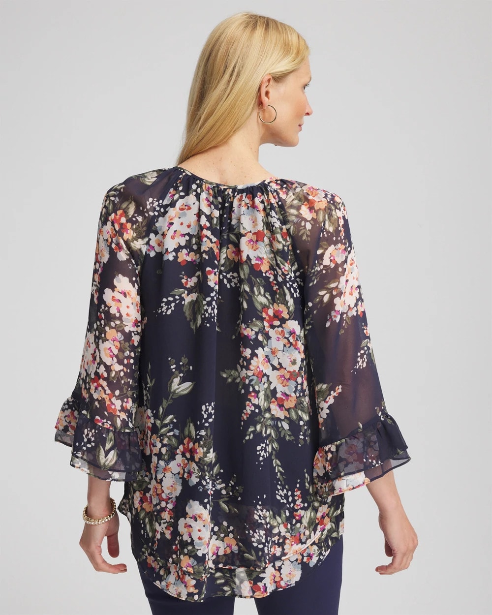Chico's - Floral Georgette Blouse