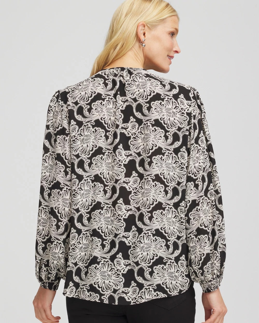 Chico's - Caviar Bead Georgette Blouse