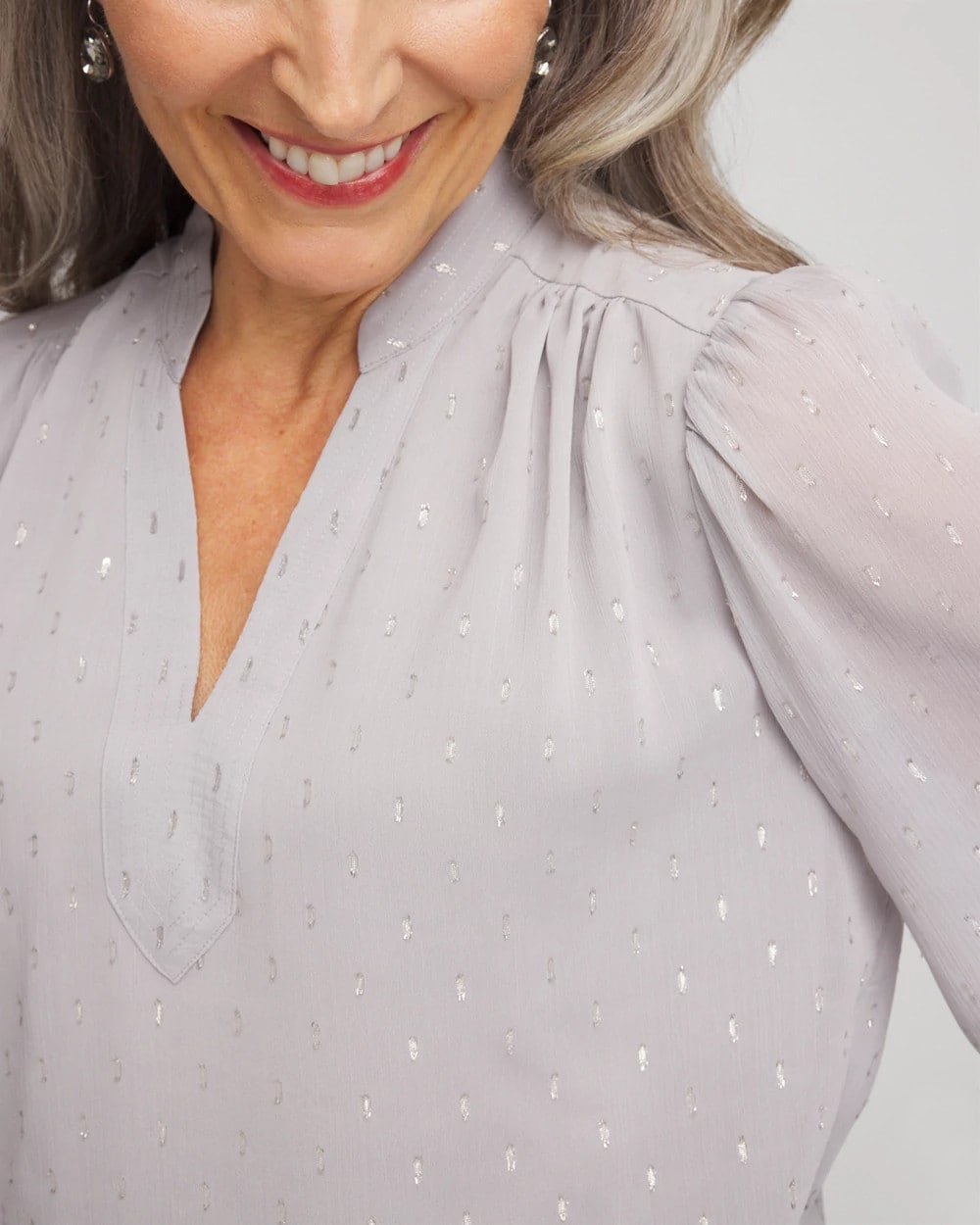 Chico's - Georgette Clip Dot Blouse