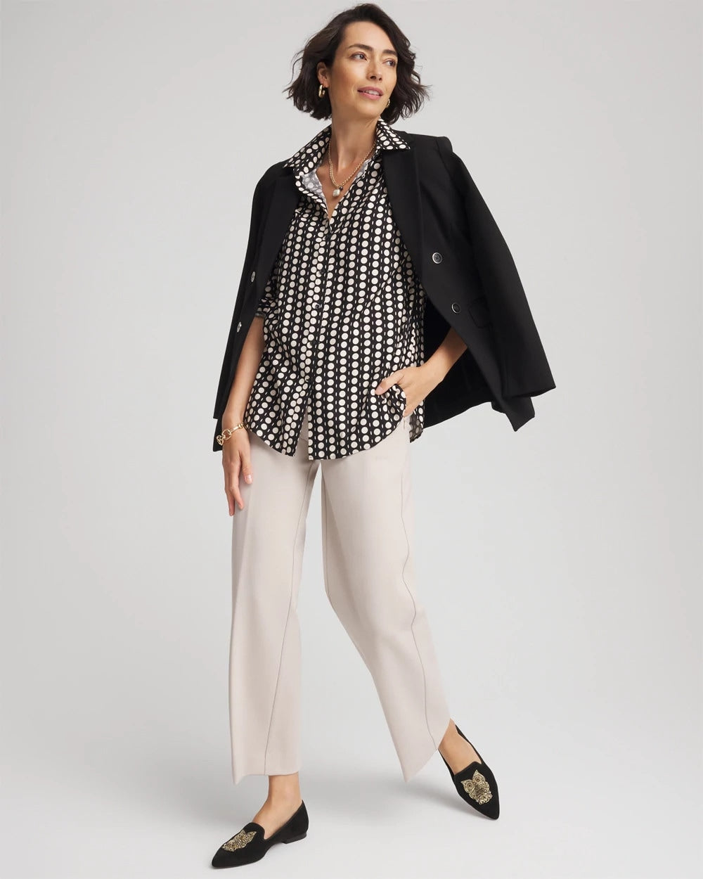 Chico's - No Iron™ Printed Sateen Shirt