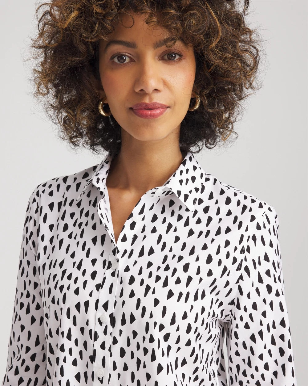 Chico's - No Iron™ Polka Dot  Shirt