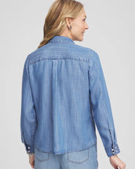 Chico's - Embroidered Tencel™ Denim Shirt