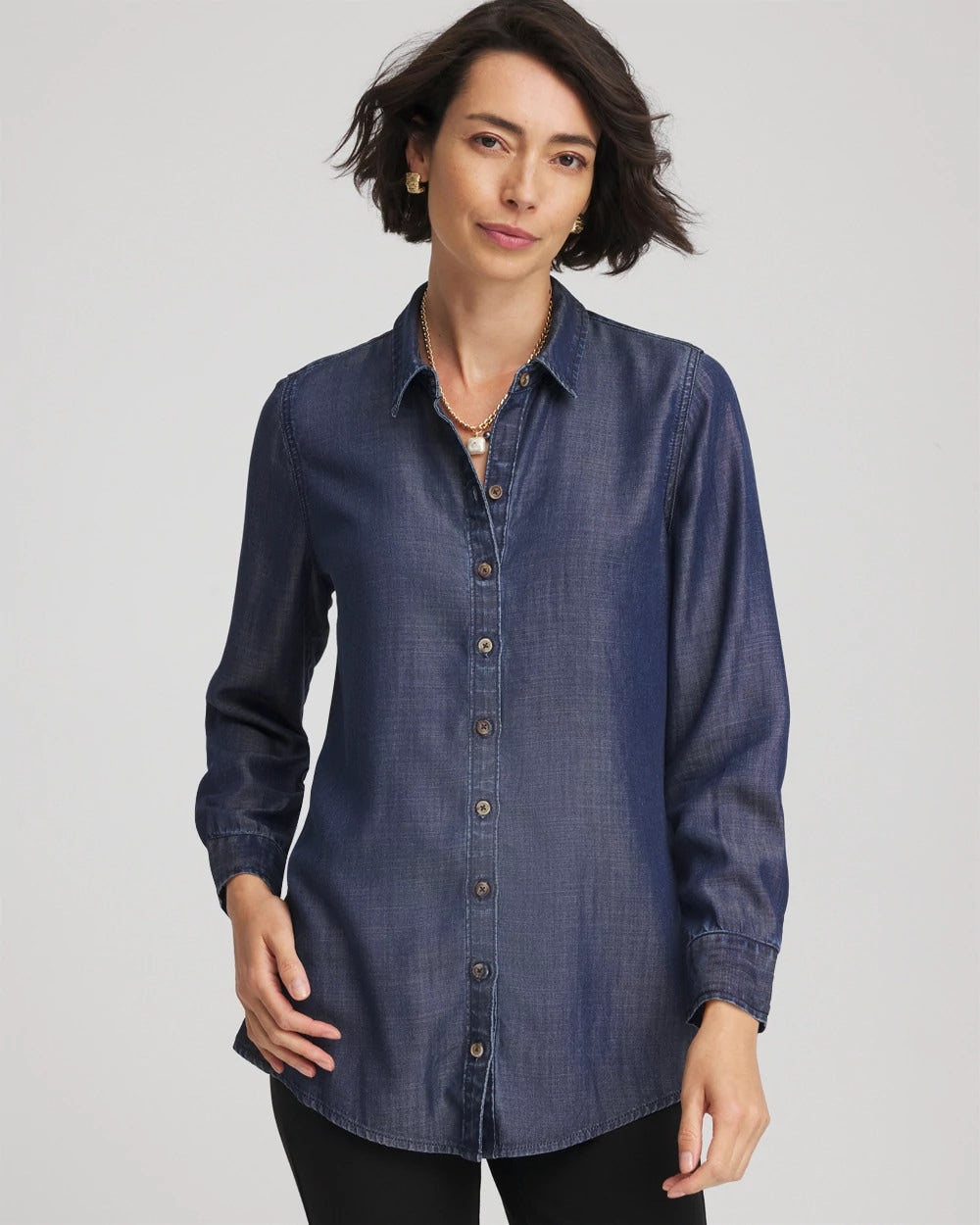 Chico's - Tencel™ Classic-Fit Denim Tunic