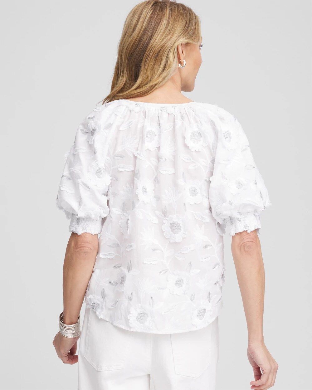 Chico's - Applique Embroidered Top