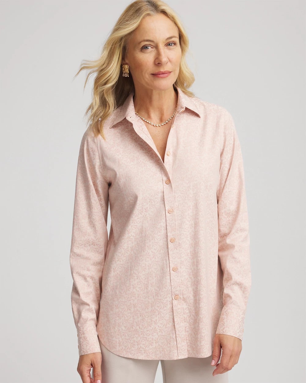 Chico's - No Iron™ Feminine Jacquard Shirt