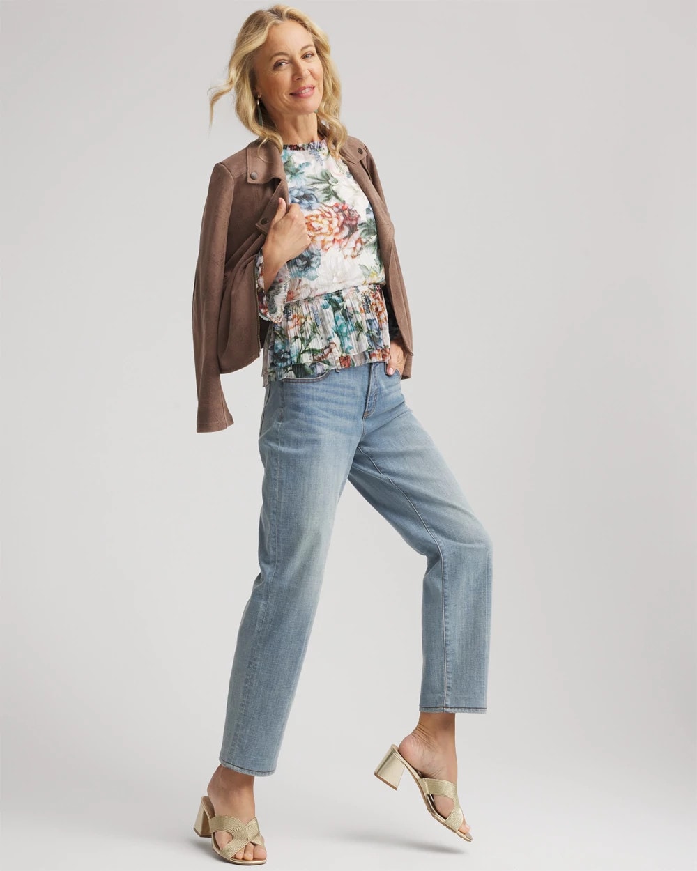 Chico's - Girlfriend Straight Ankle Jeans