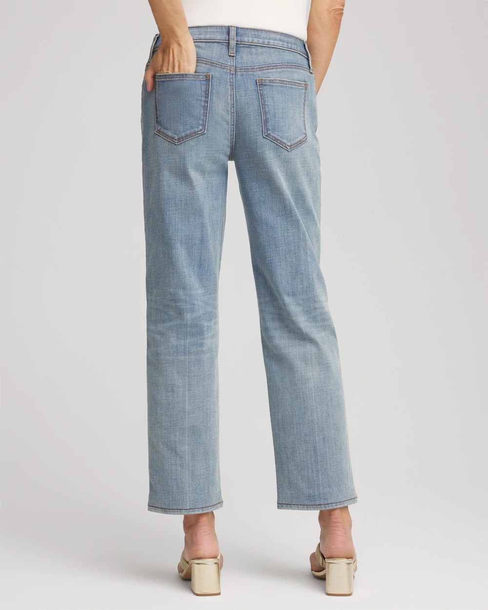 Chico's - Girlfriend Straight Ankle Jeans