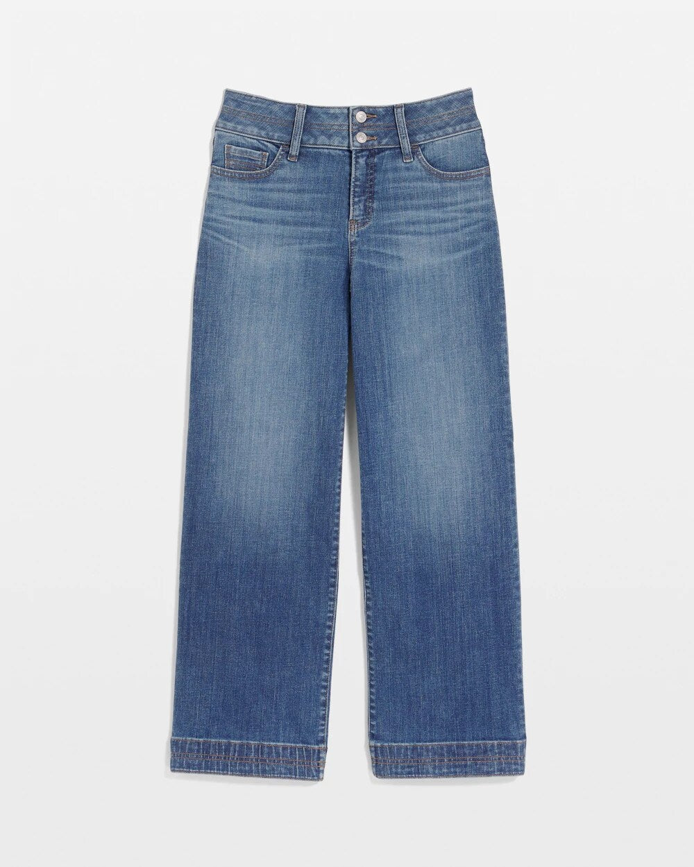 Chico's - Double Stitch Wide-Leg Cropped Pants