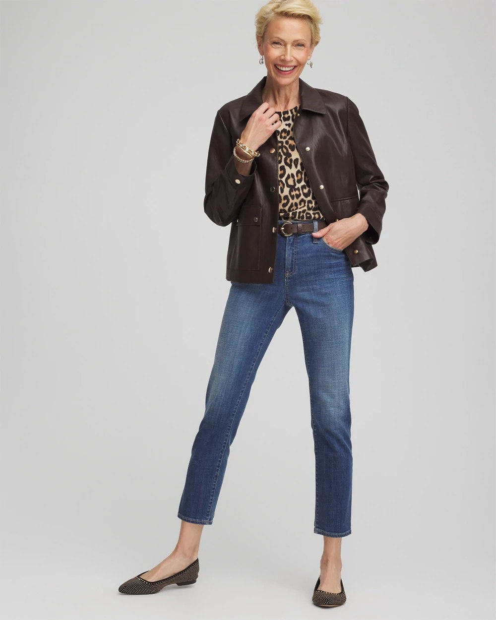 Chico's - Girlfriend Slim Cropped Jeans
