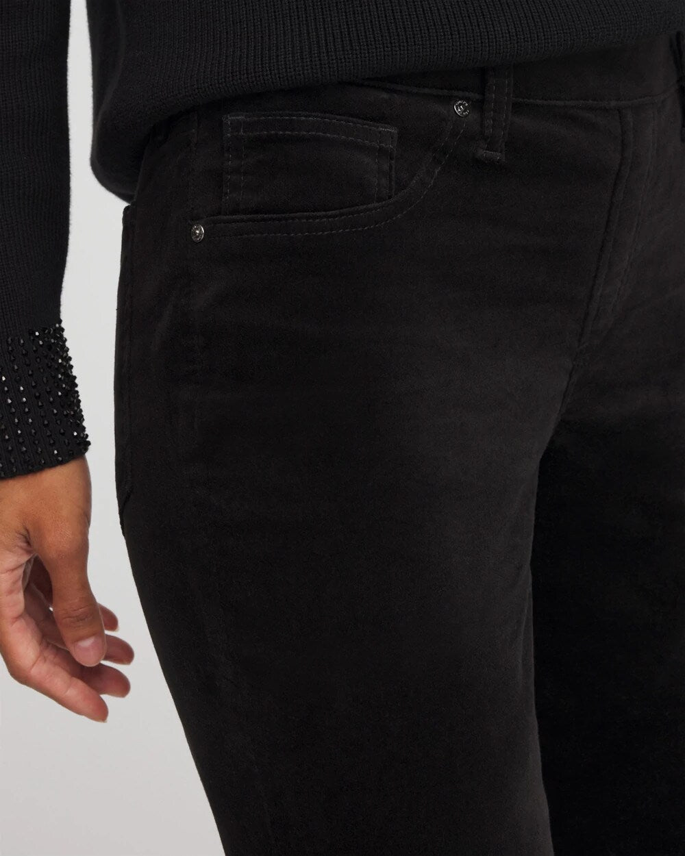 Chico's - Velveteen Pull-On Flared Jeans