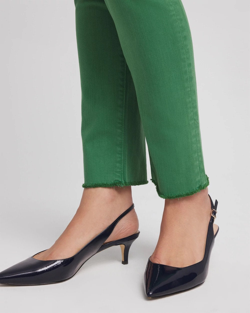 Chico's - Girlfriend Fray Hem Ankle Jeans