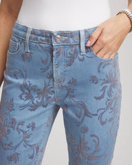 Chico's - Girlfriend Slim Ankle Flocked Jeans
