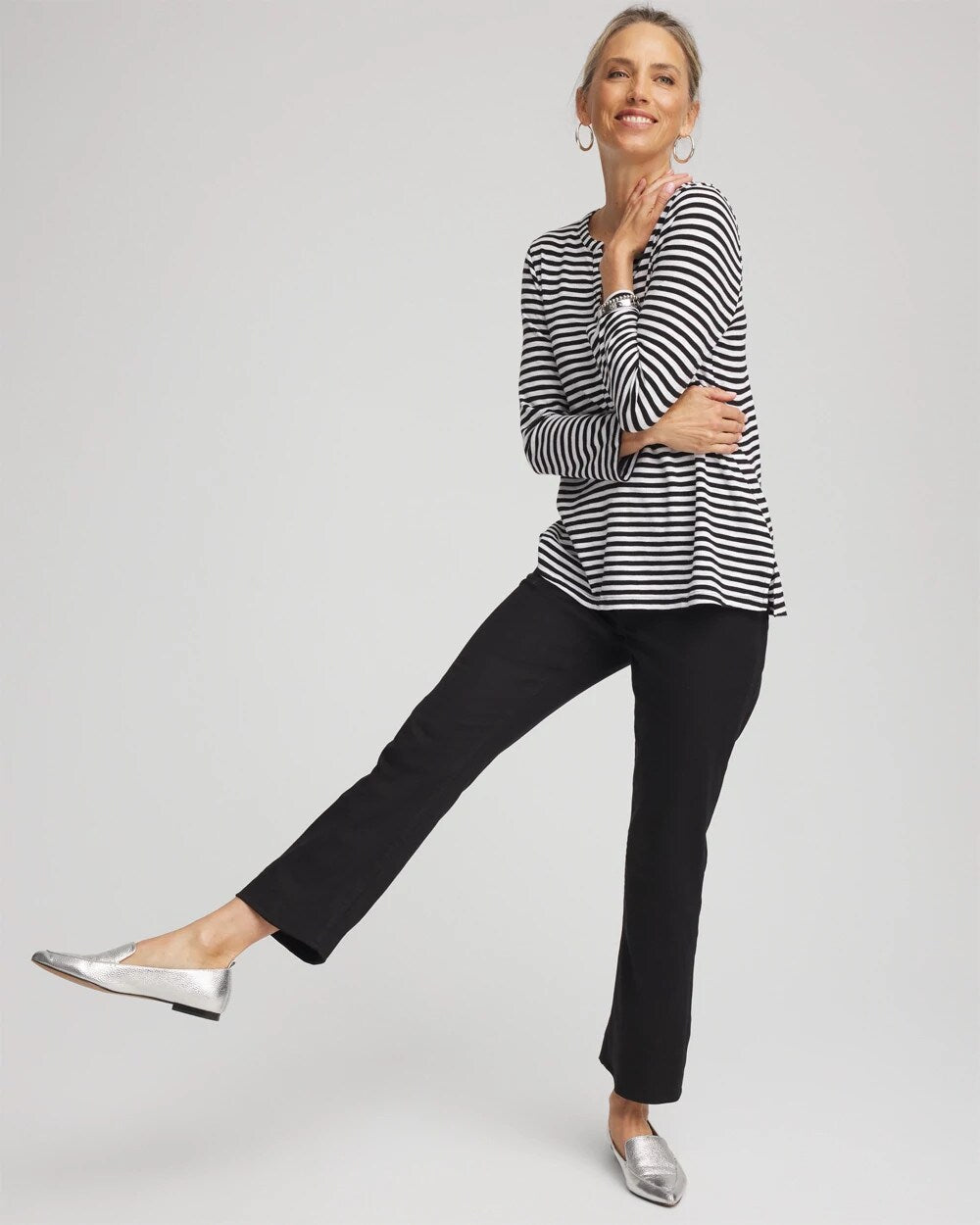 Chico's - Cropped Girlfriend Kick-Flare Jeans