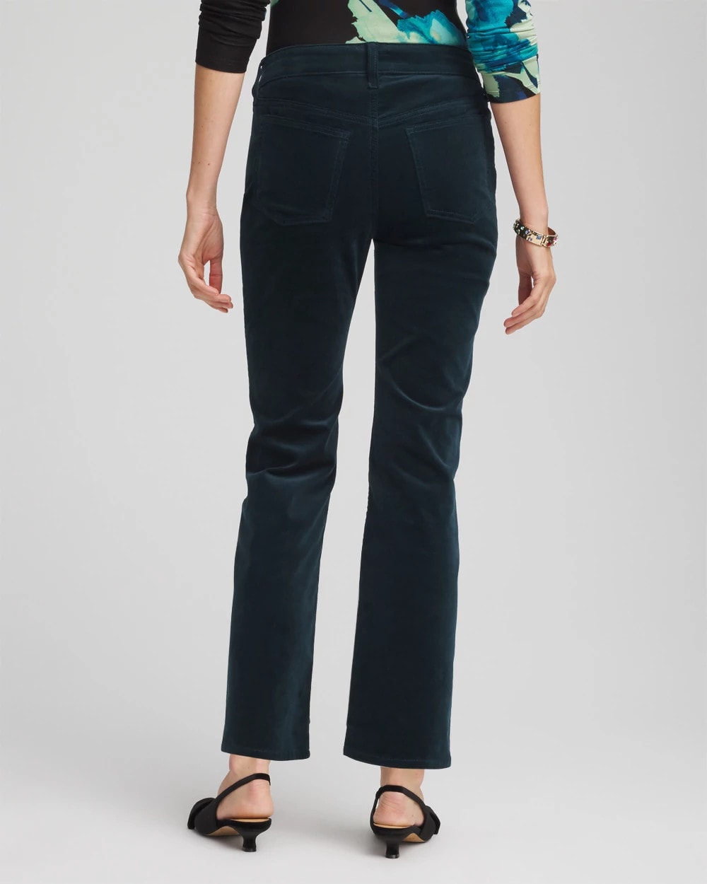 Chico's - Velveteen Pull-On Flared Jeans