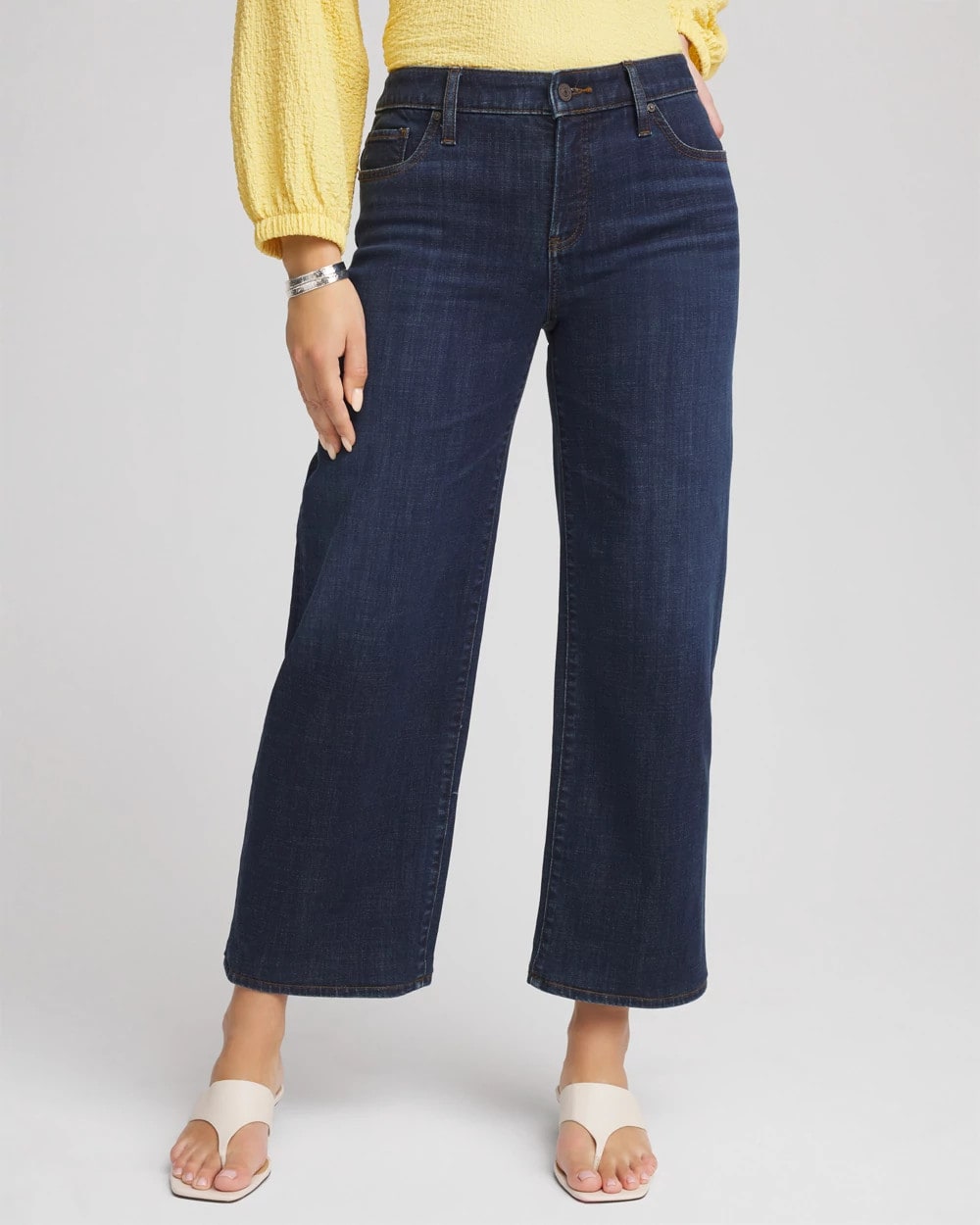 Chico's - Girlfriend Cropped Wide-Leg Jean