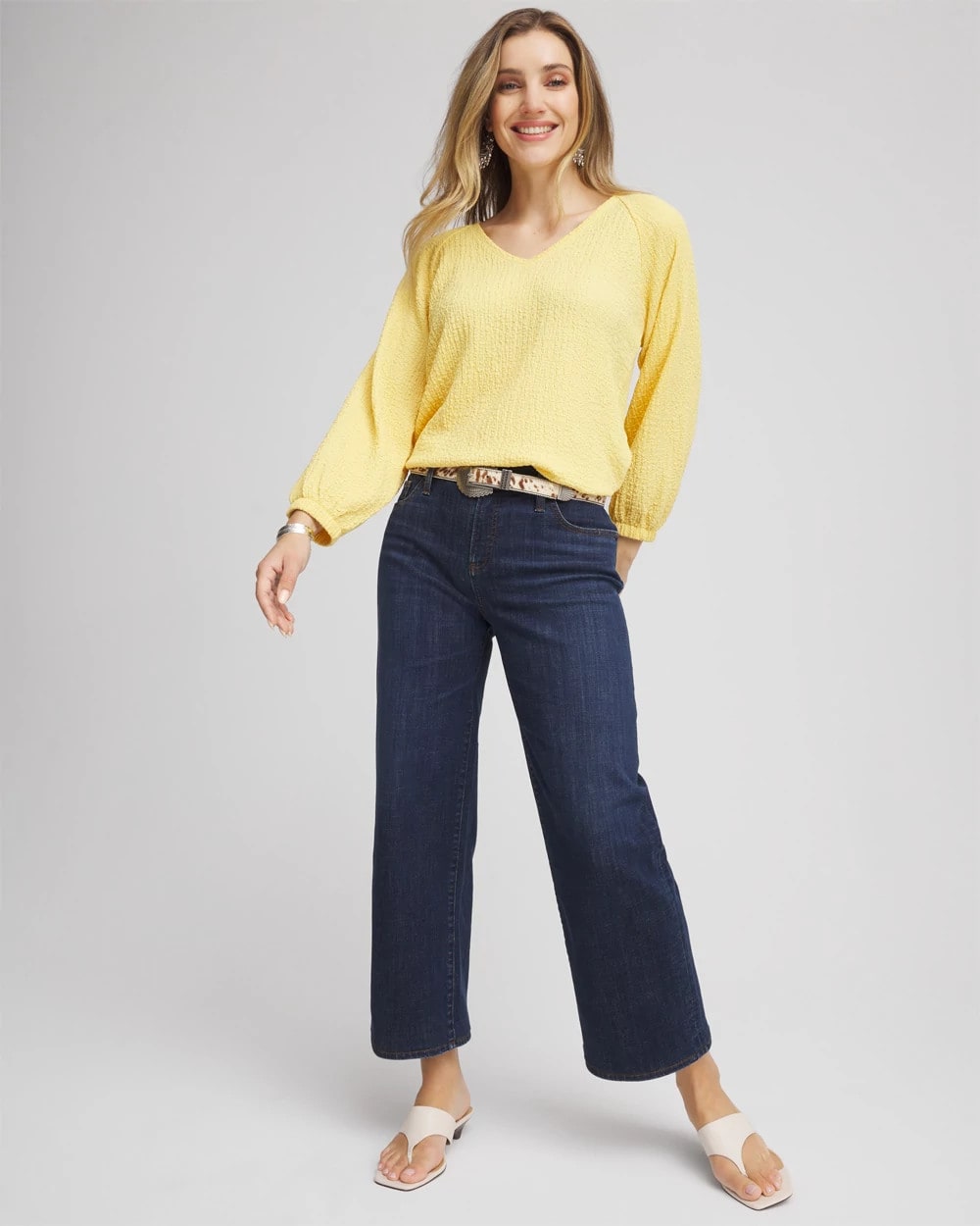 Chico's - Girlfriend Cropped Wide-Leg Jean