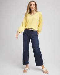 Chico's - Girlfriend Cropped Wide-Leg Jean