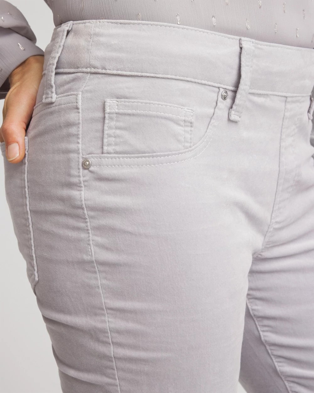 Chico's - Velveteen Pull-On Flared Jeans