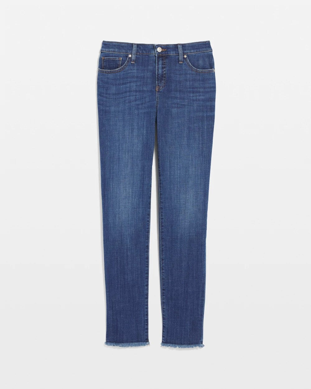 Chico's - Girlfriend Slim Frayed Ankle Jeans
