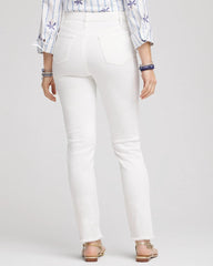 Chico's - No-Stain Girlfriend Frayed Ankle Jeans