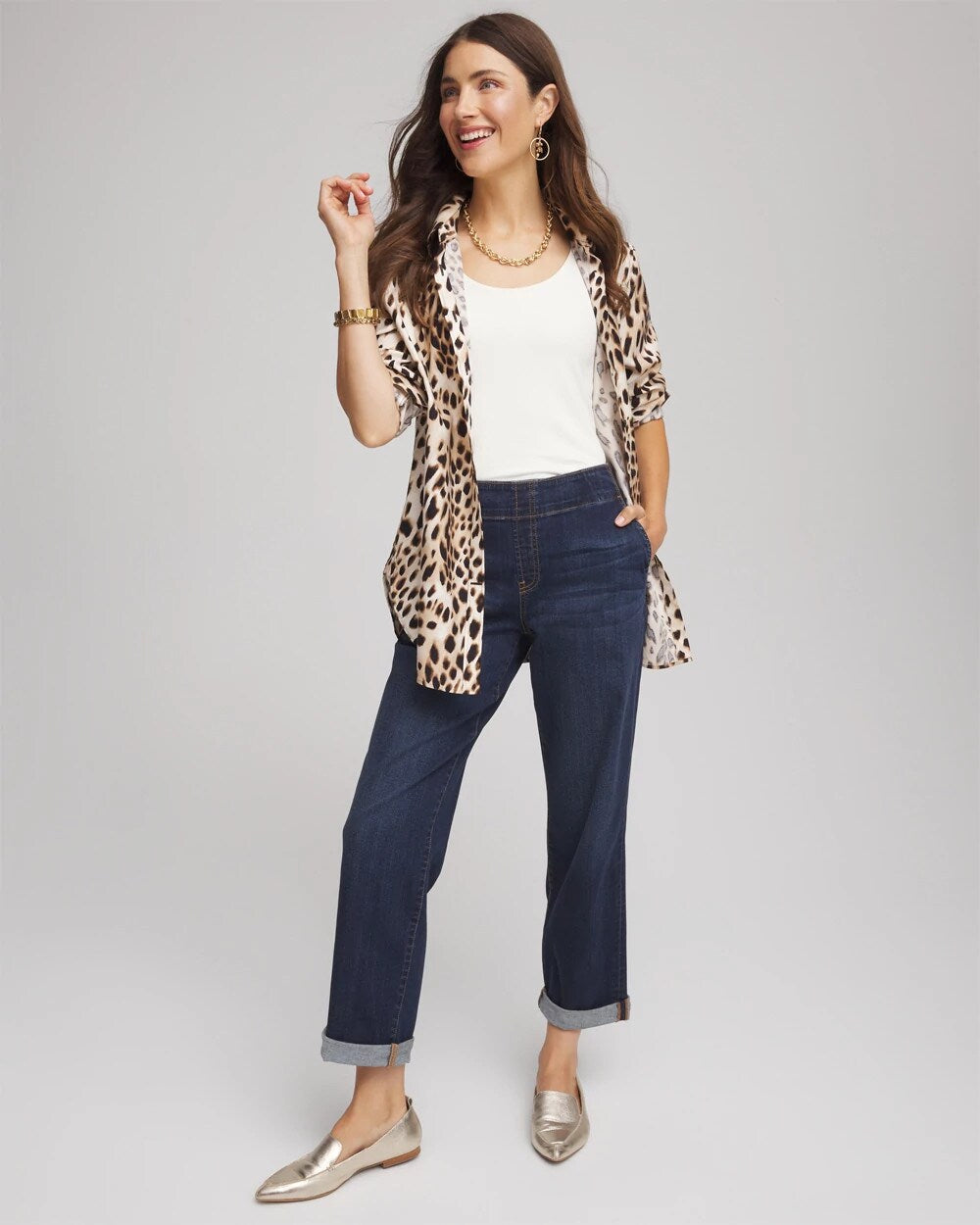 Chico's - Pull-On Boyfriend Cropped Jeans