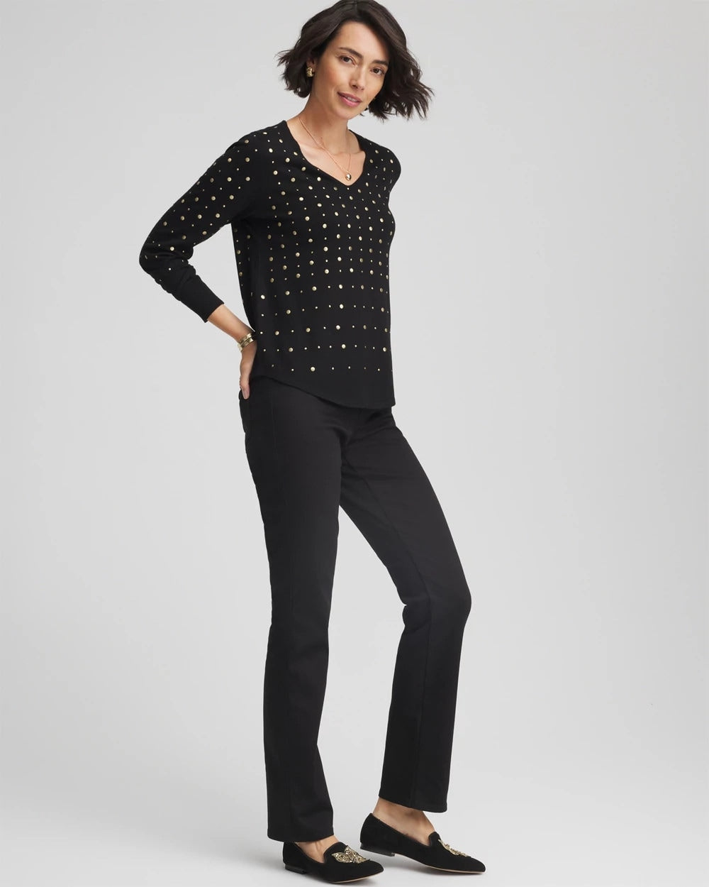 Chico's - Pull-On Straight Jeans