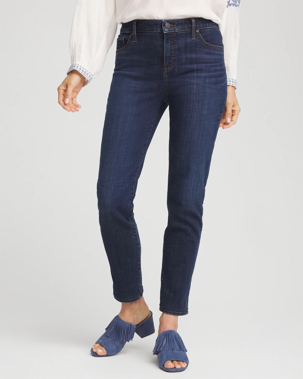 Chico's - Girlfriend Slim Ankle Jeans