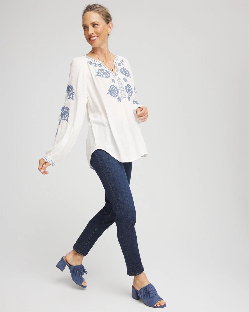 Chico's - Girlfriend Slim Ankle Jeans