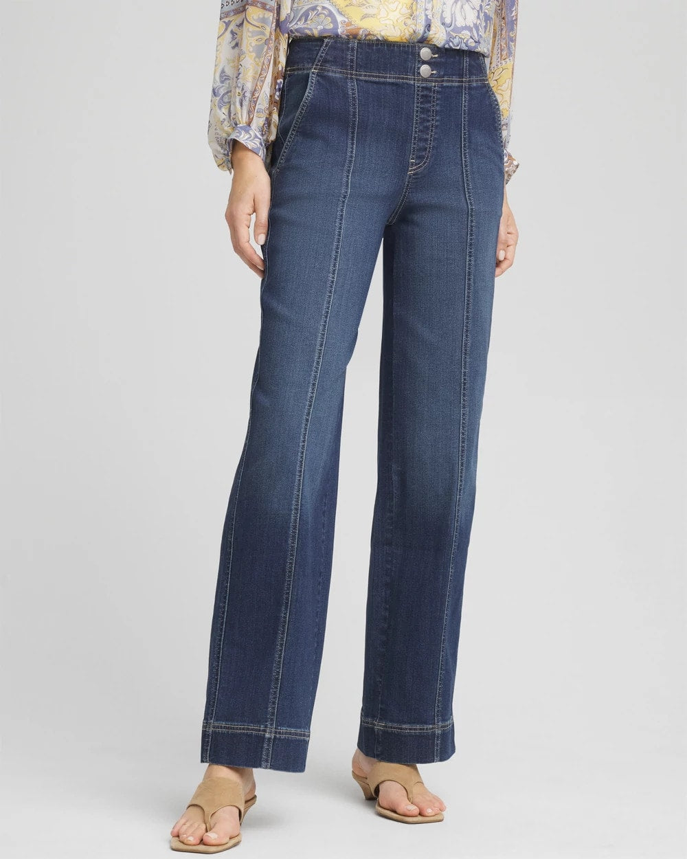 Chico's - Pull-On Wide-Leg Jeans