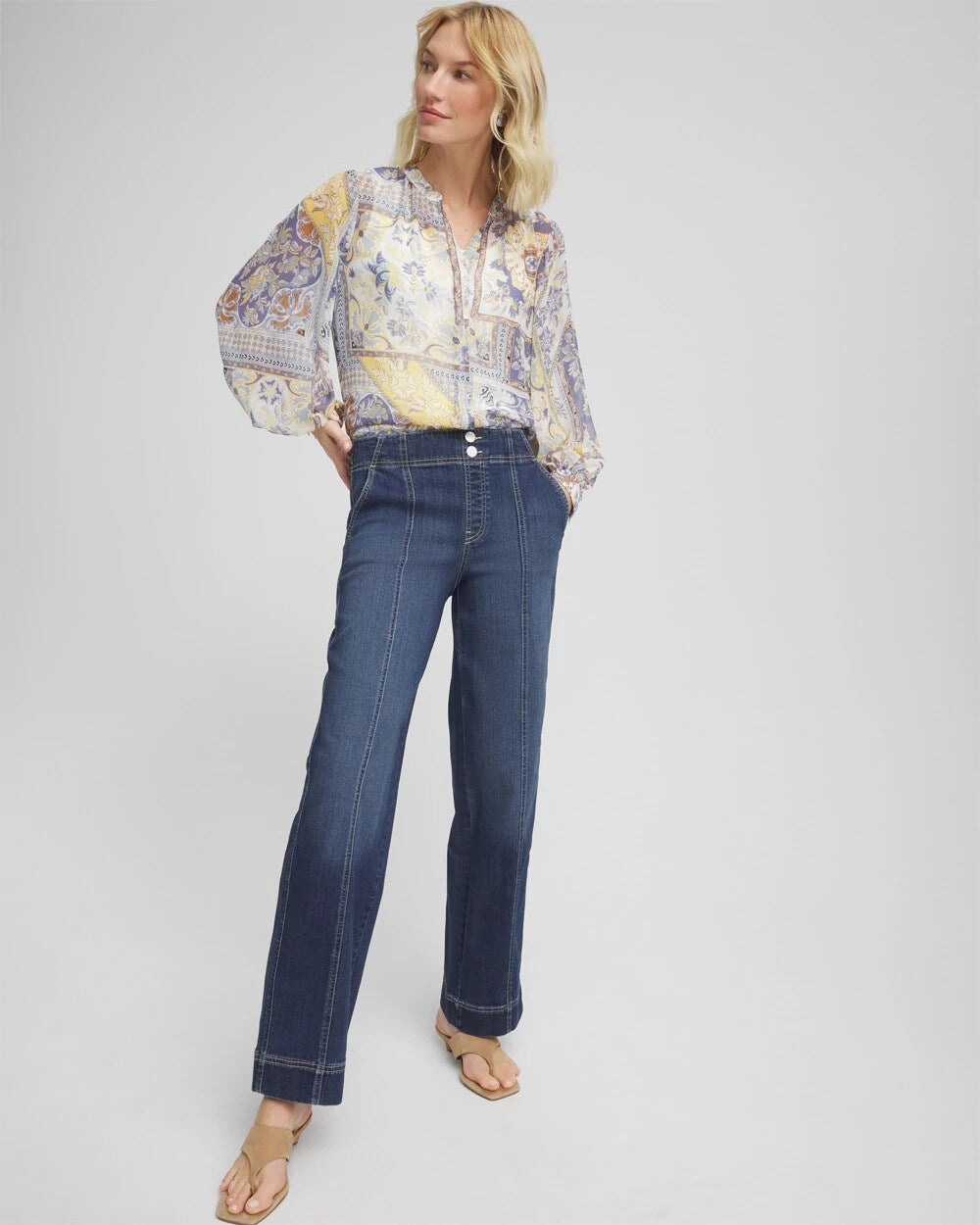 Chico's - Pull-On Wide-Leg Jeans