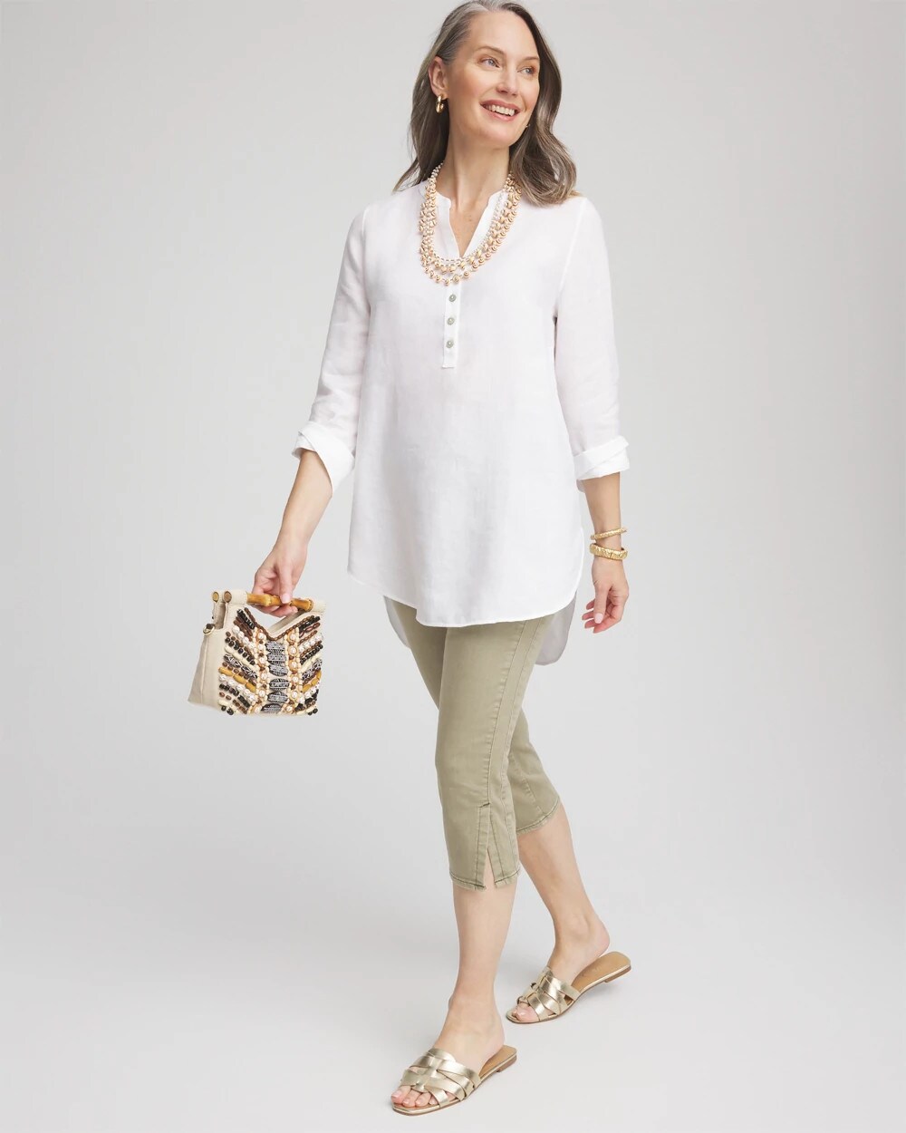 Chico's - 19" Pull-on Capri Jeans