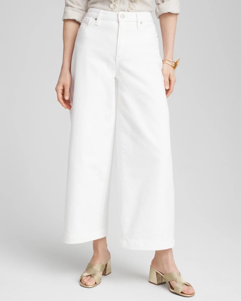 Chico's - So Slimming® High-Rise Wide Cropped Jeans