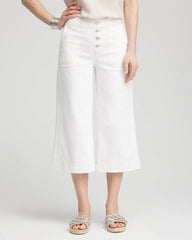Chico's - No Stain Pull-On Wide Capri Jeans