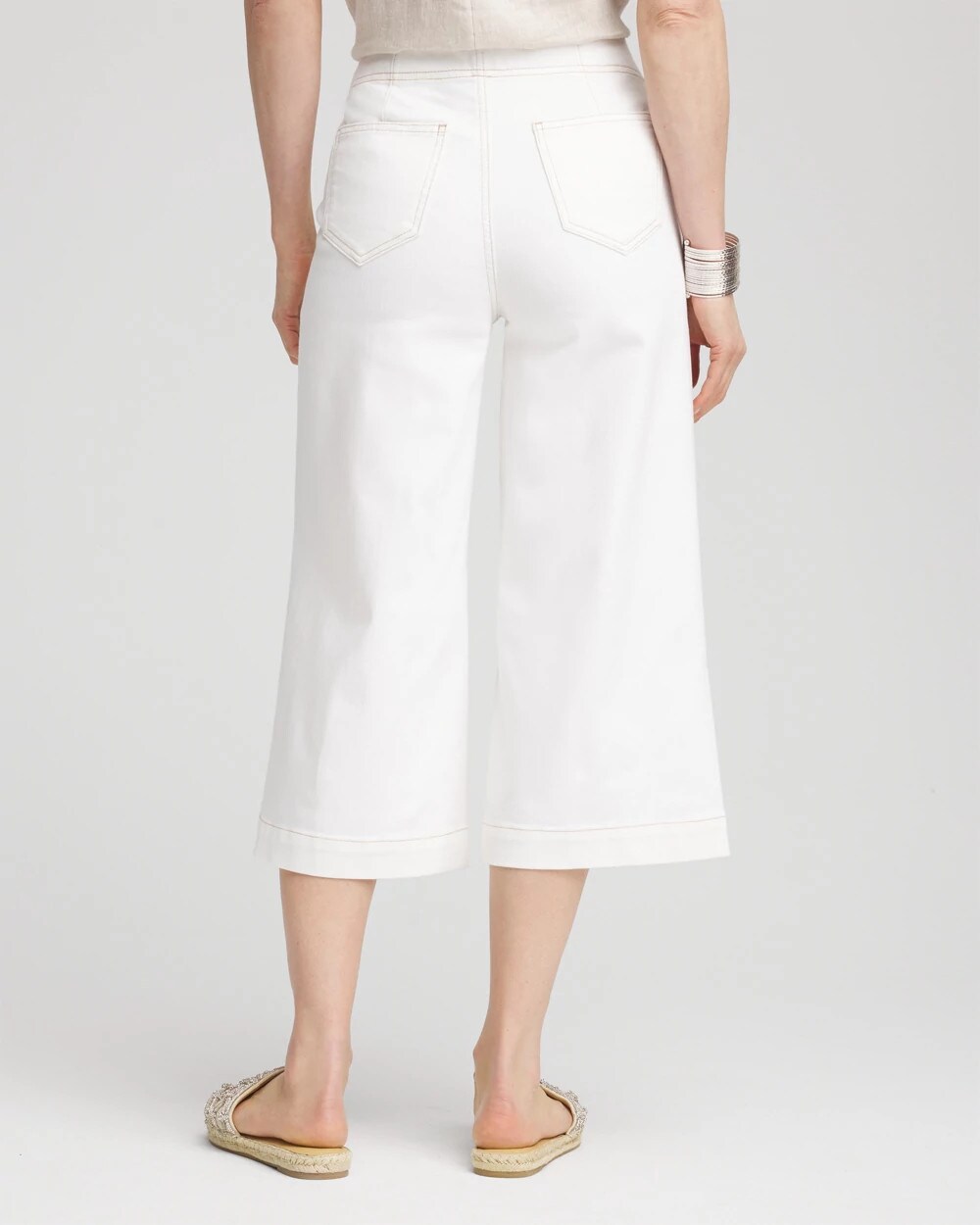 Chico's - No Stain Pull-On Wide Capri Jeans