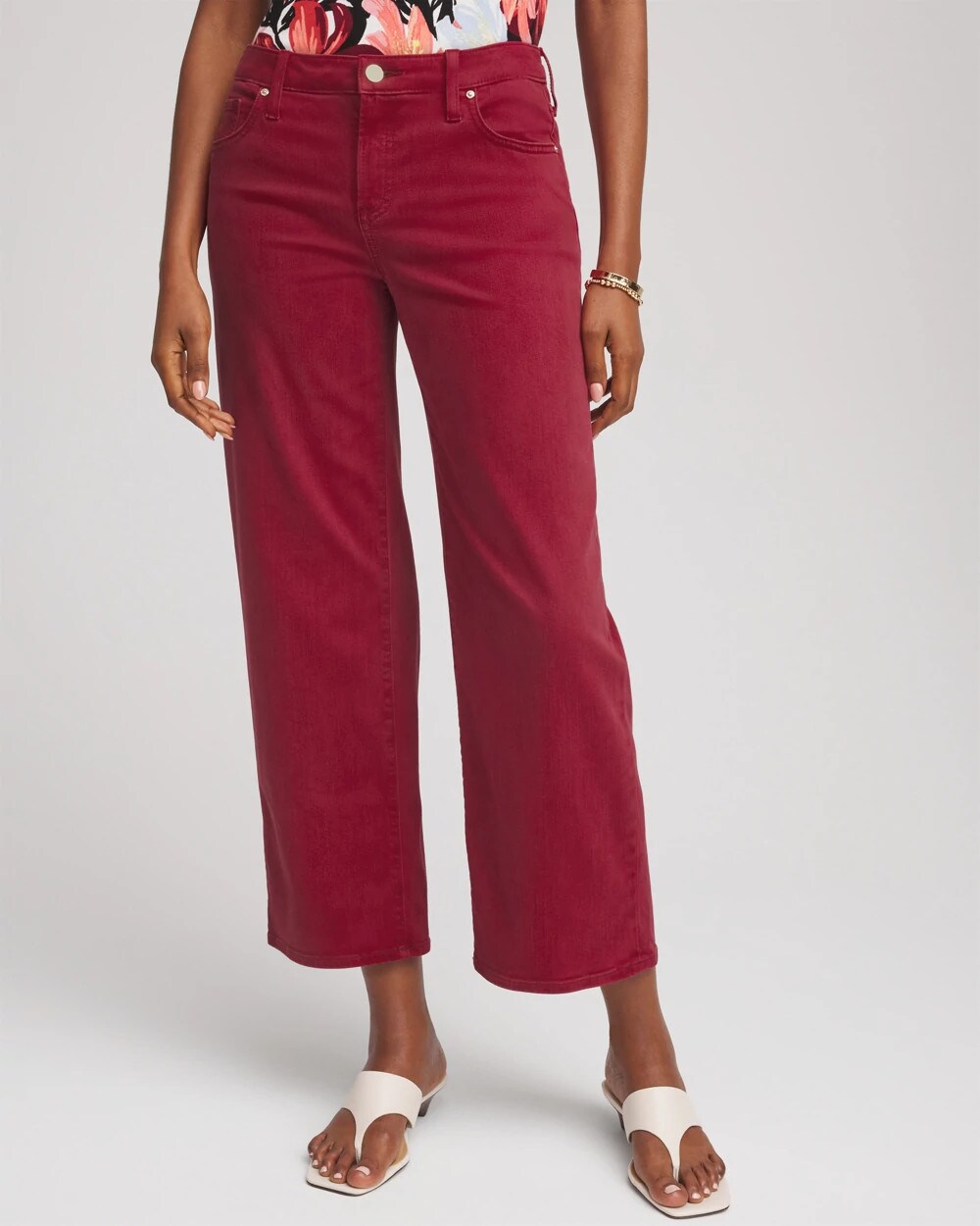 Chico's - Girlfriend Cropped Wide-Leg Jean