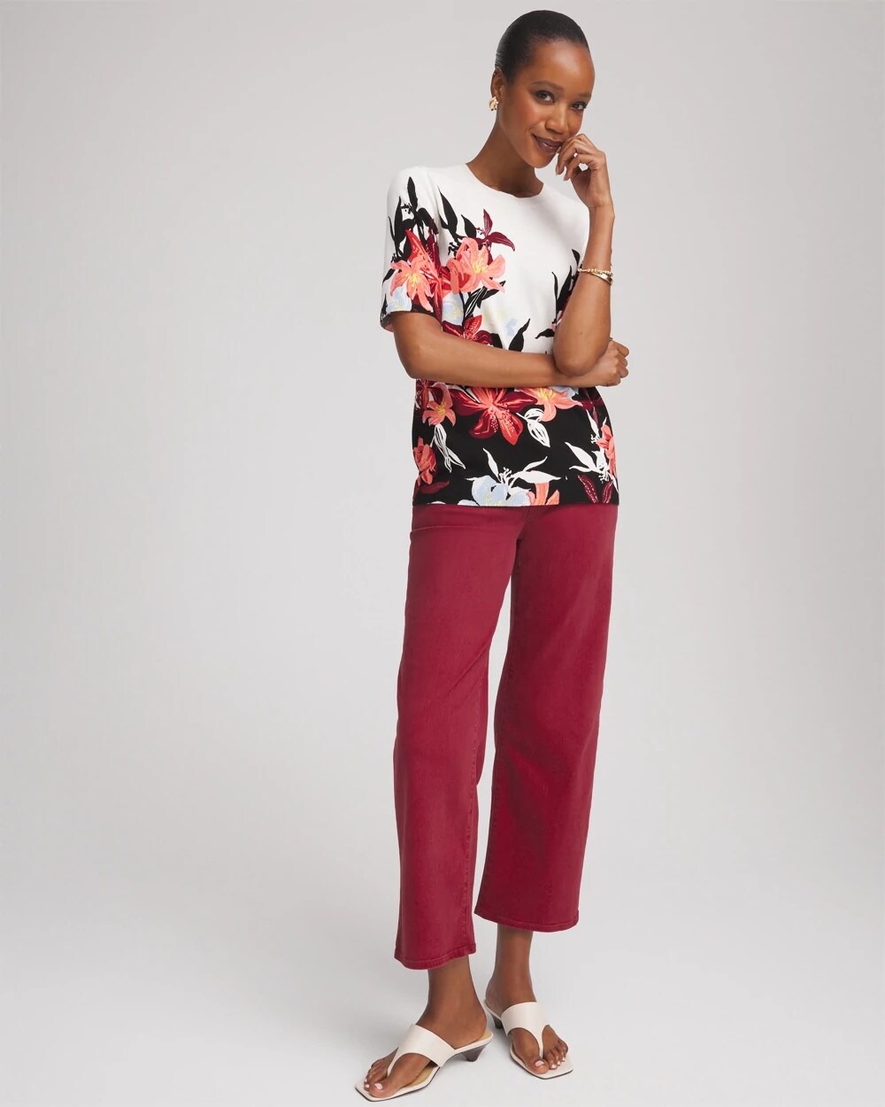 Chico's - Girlfriend Cropped Wide-Leg Jean