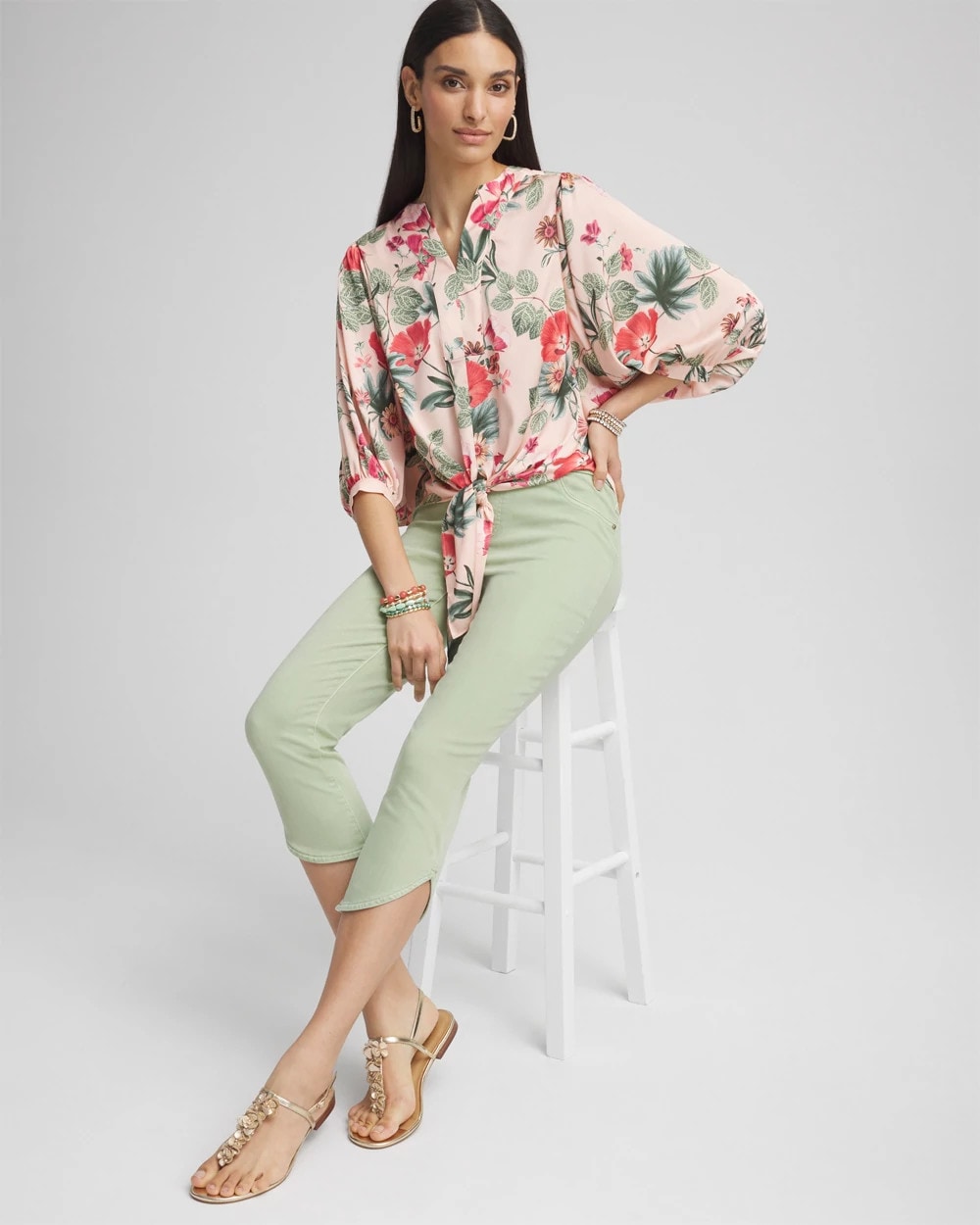 Chico's - Pull-On Dolphin-Hemmed Capri Jeans